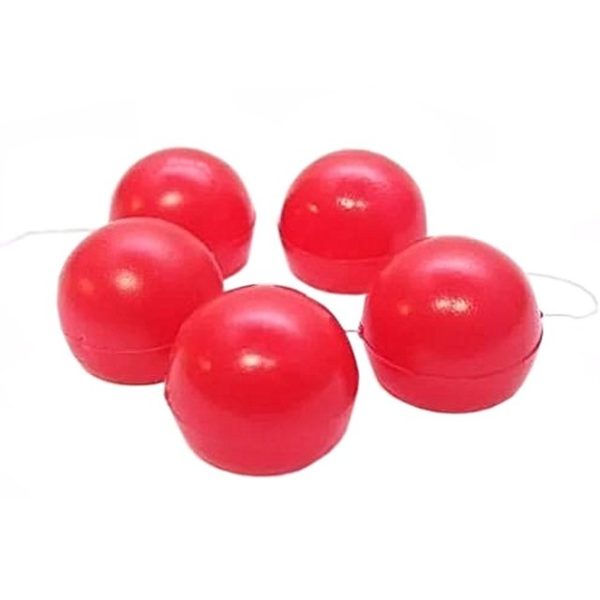 Nariz plastica de  payaso x 36 unid.