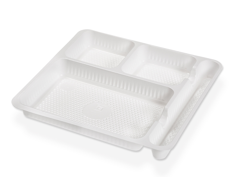 Bandeja plast.5 div.x100