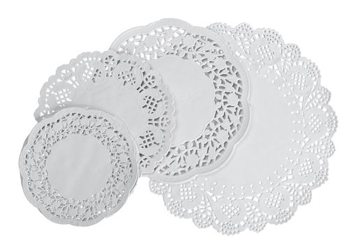 Blondas calada blanca 15cm