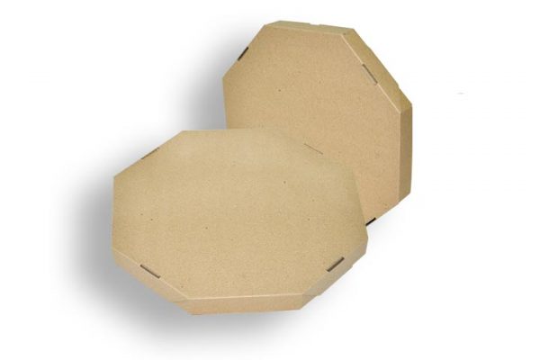 Caja pizza octogonal microcorrugada