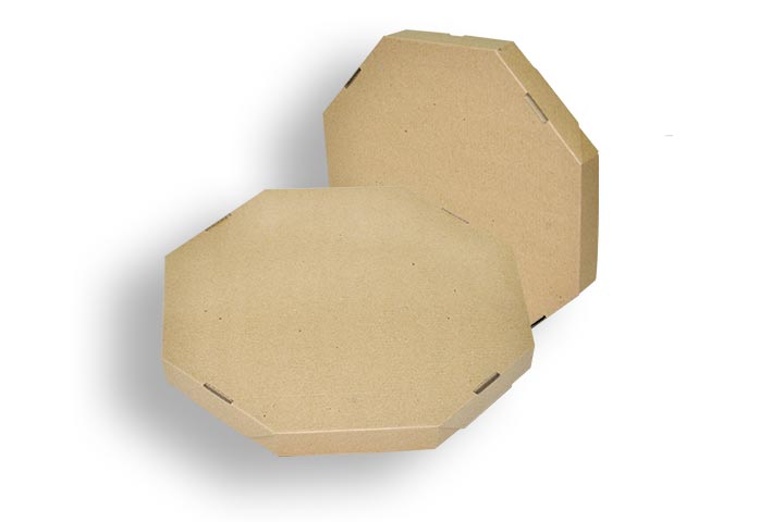 Caja pizza octogonal microcorrugada