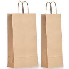 Bolsa Kraft 2 botellas km 20 B