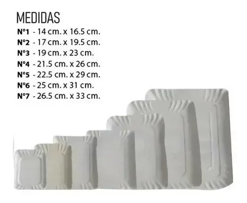 Bandejas De Cartón Gris N°6 (31x25), Reforzadas X 300 Unid