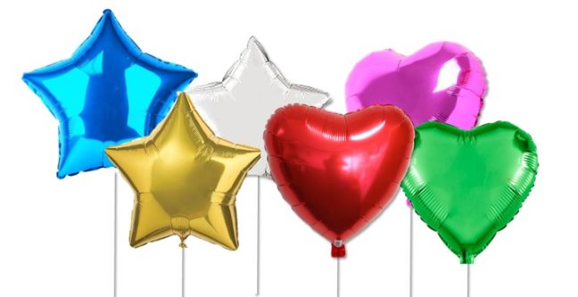 Globo Metalizado de Formas CHICOS x 1