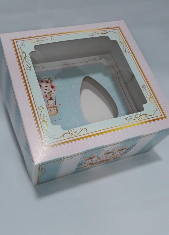 Caja c/ visor 1/2 Hue/ Feliz dia
