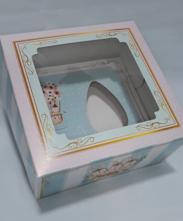 Caja c/ visor 1/2 Hue/ Feliz dia