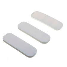 Topetina Rect Blanco x 3 unid