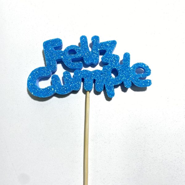 Pinche "Feliz Cumple" Chico goma eva - Imagen 2