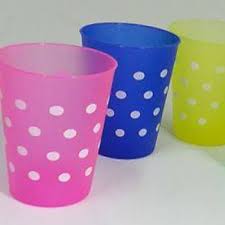 VASO CONICO PP 180CC lunares (4006lb)