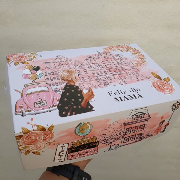 Caja rectangular día de la madre