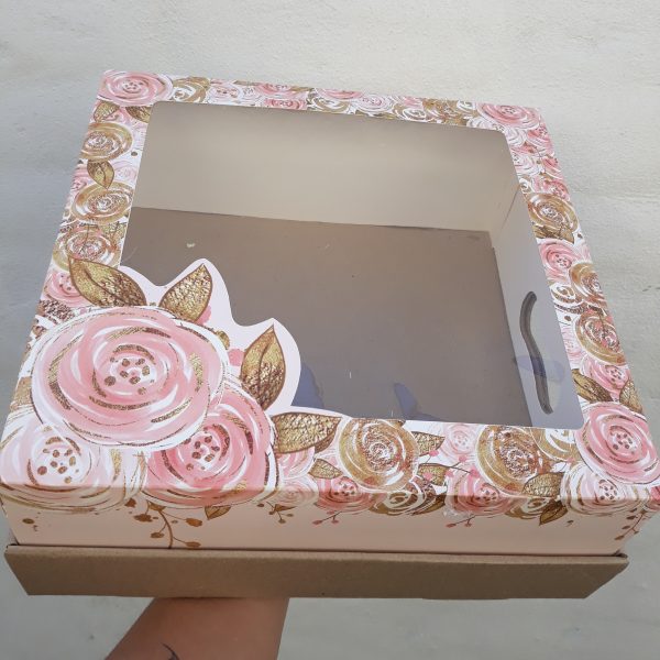 Caja desayuno flores (31x31x12)