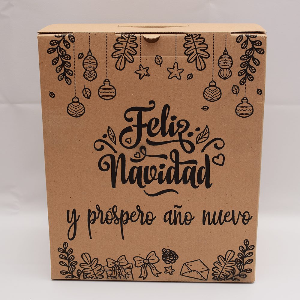 Caja Navidena economica blanca