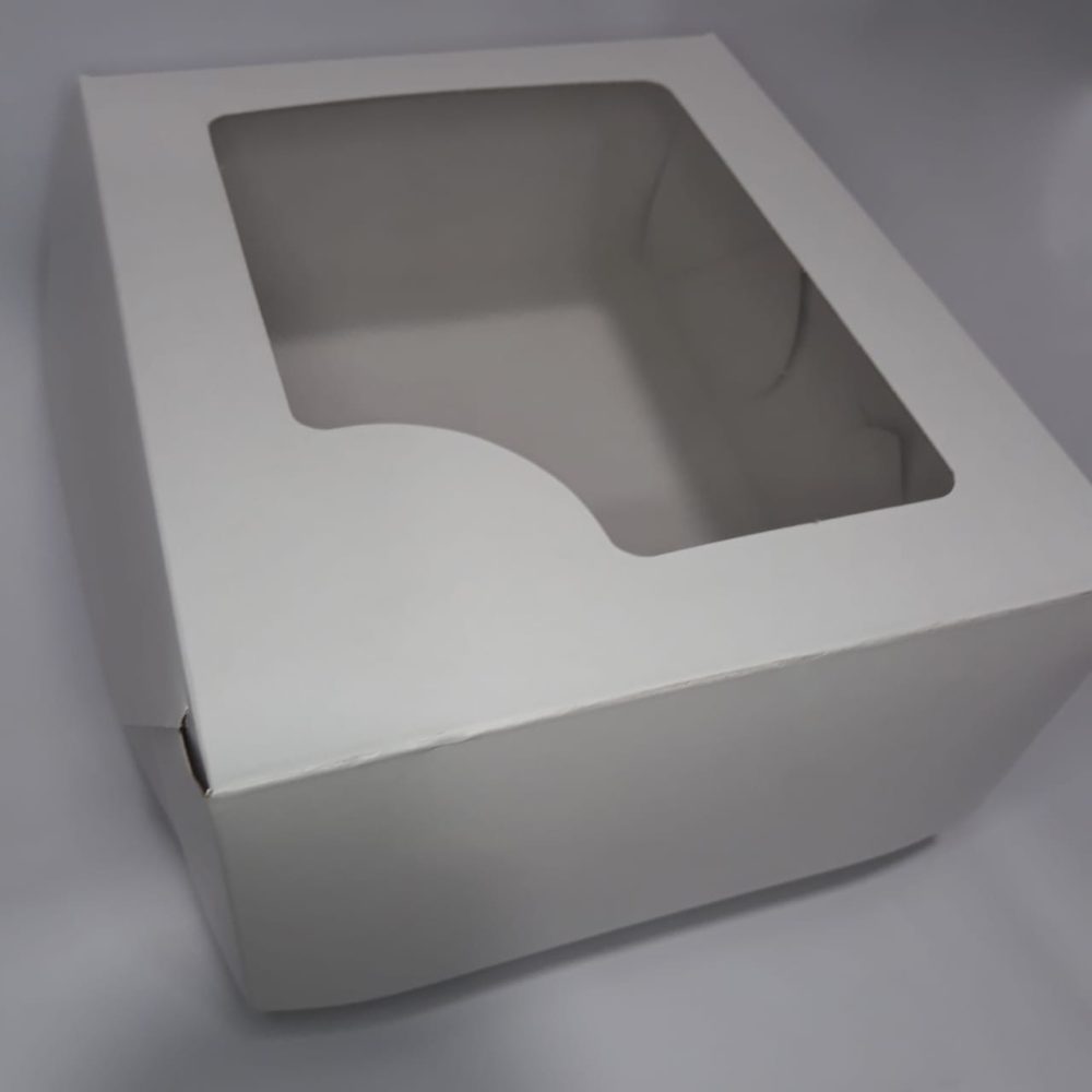 Caja desayuno c/visor 18x15x8
