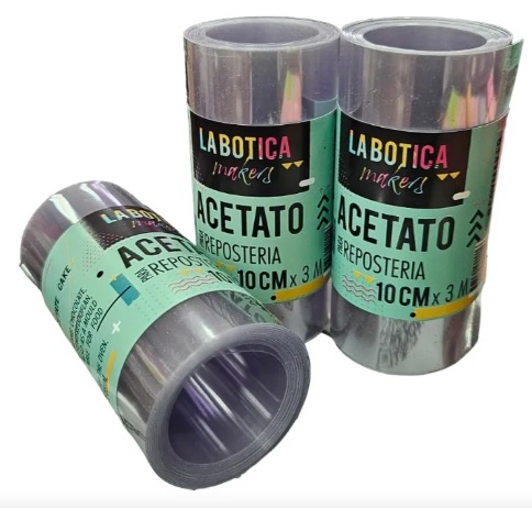 Acetato 10cm x 3 Mtrs