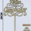 Topper Feliz Cumple Red Mariposa - Imagen 3
