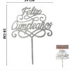 Topper Feliz Cumple Red Mariposa - Imagen 4