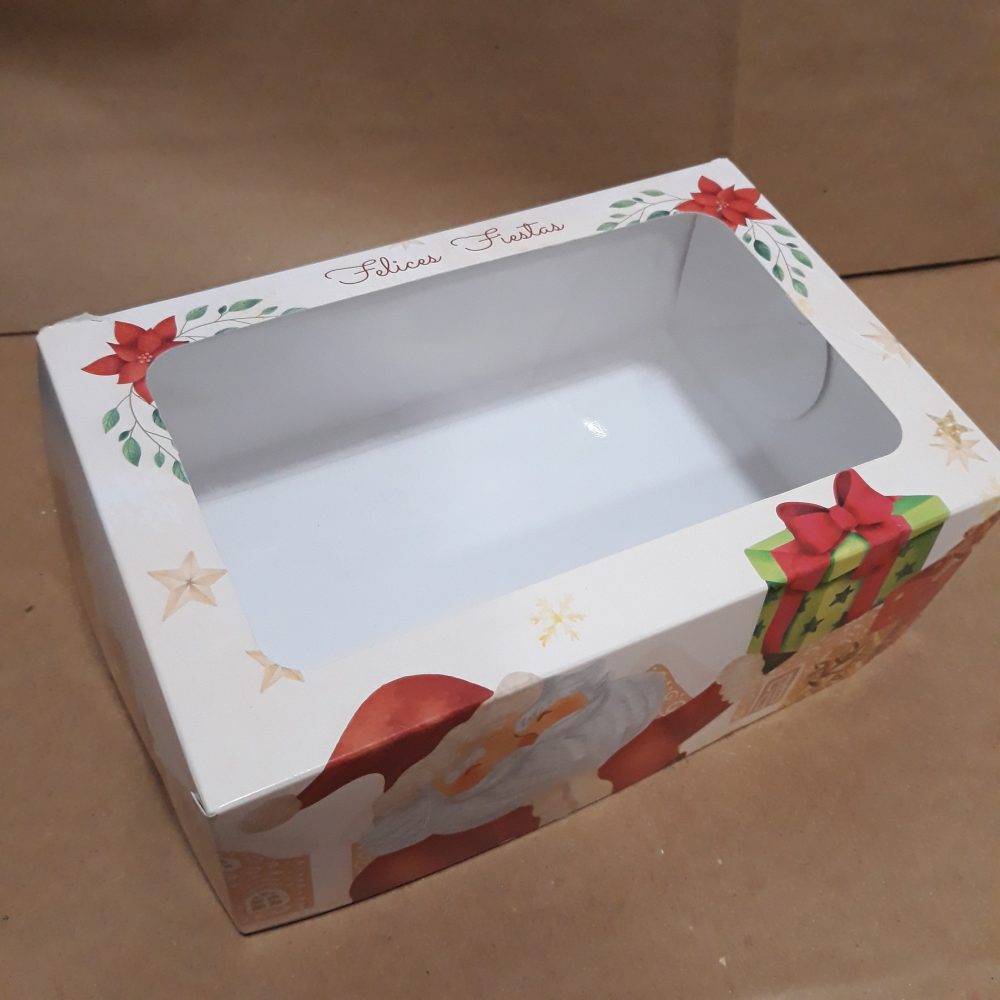 Caja navidad c/visor (21x14x7.5)