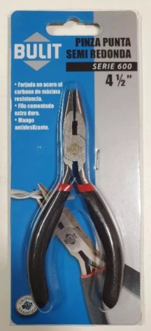 Pinza de punta semi redonda 4.1/2¨¨