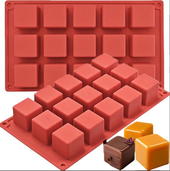 Molde de cubos de silicona
