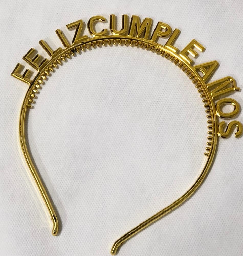 SET DE VINCHA Y BANDA FELIZ CUMPLEAÑOS
