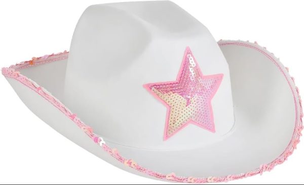 Sombrero Cowboy Blanco x 1 - Imagen 2