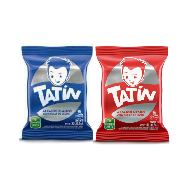 Alfajor Tatin Blanco/ Negro 56unid.x 33 grs - Imagen 2