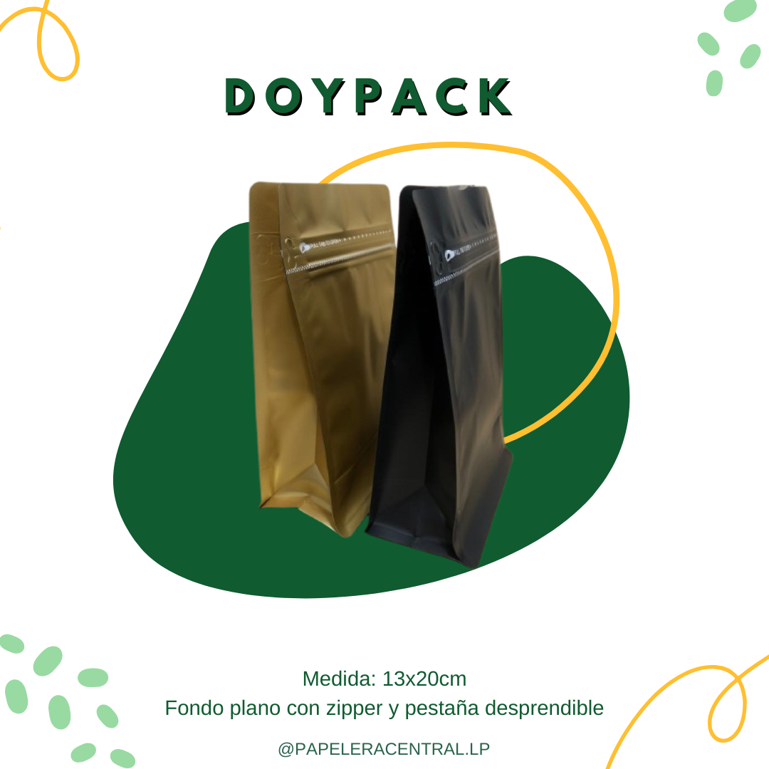 DOYPACK f/plano 1/2 oro y negra