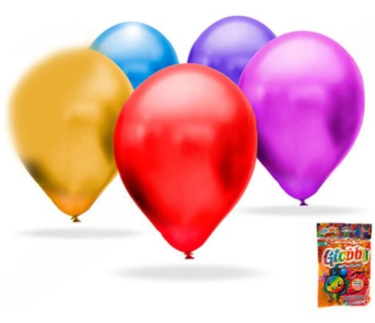 Globo Perlado 12¨ GLOBBY x 25