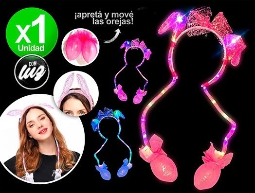 Vincha con Luz Levanta  orejas