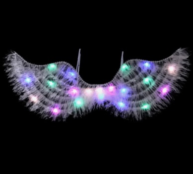 Alas angel de tull con Luz