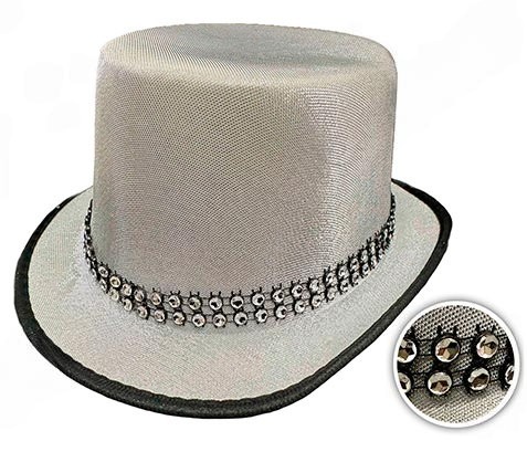 Galera plata con strass