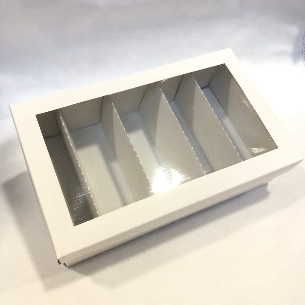 Box degustación 5 canales c/ visor (25x15x7.5)