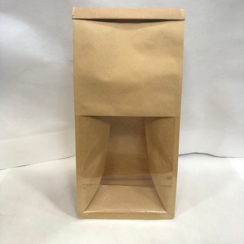 DOY PACK F/PLANO KRAFT/CRISTAL 13X28