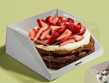 Caja Patisserie porción tarta 24x24cm