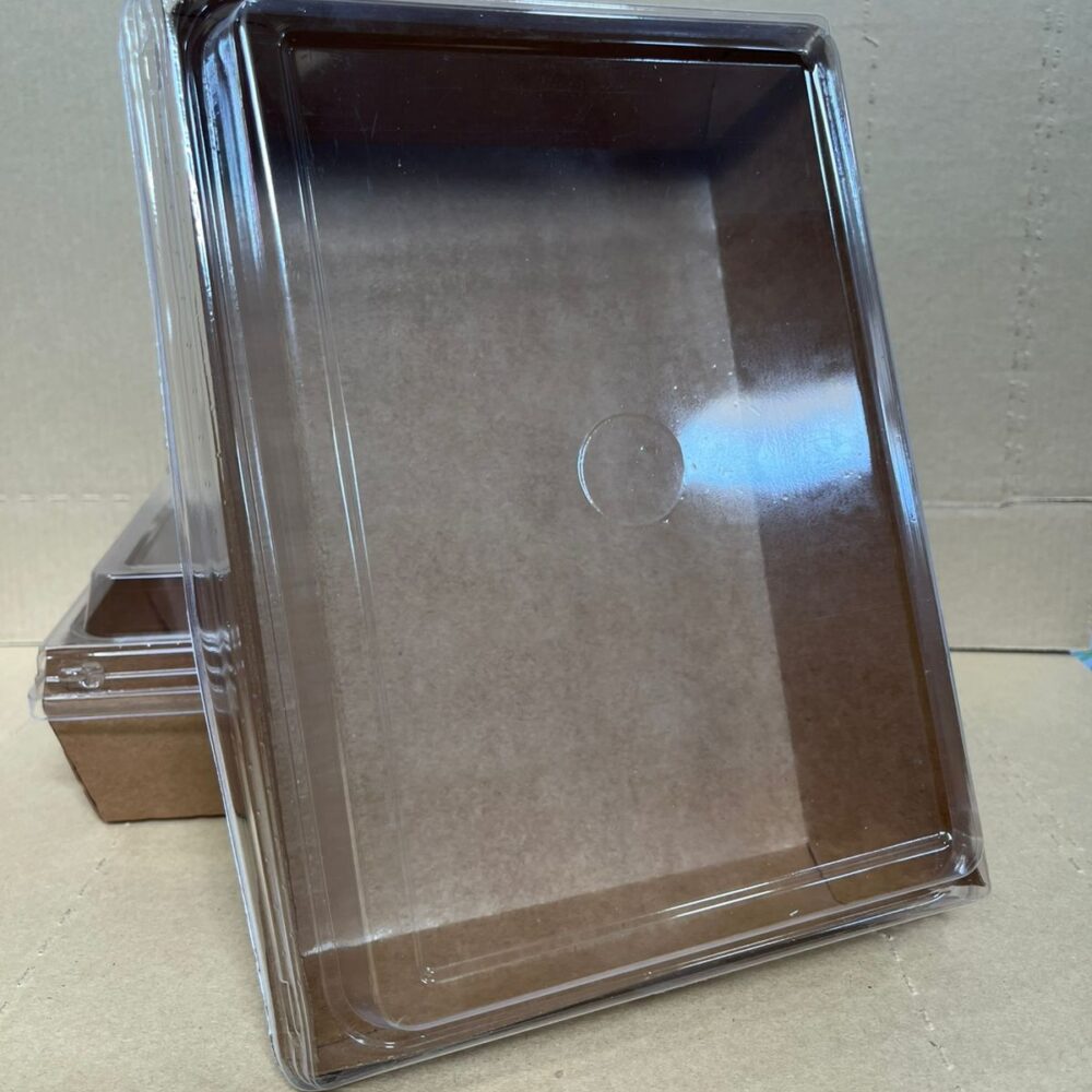 Bandeja biodegradable 105 c/tapa